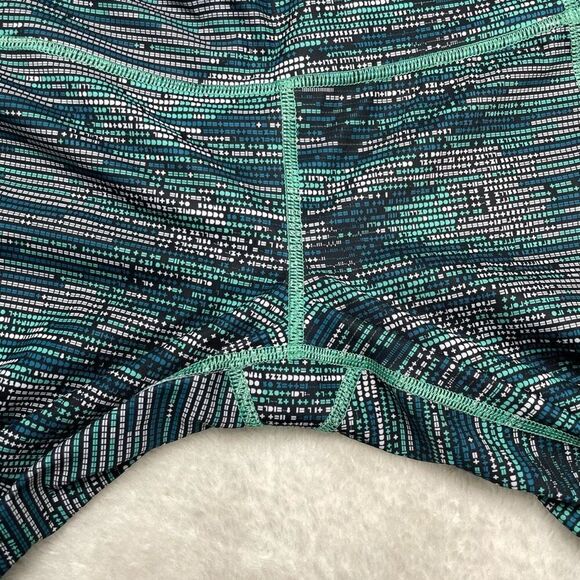 Lululemon Seawheeze Leggings Pace Rival Size 6 Bali Breeze Teal Stretch Crop - Picture 5 of 13